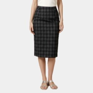 Classic Black Plaid Women's Skirt